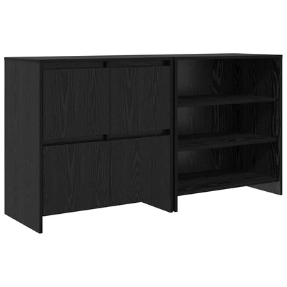 Sideboards 2 pcs Schwarz Eichen-Optik 70 x 41 x 75 cm