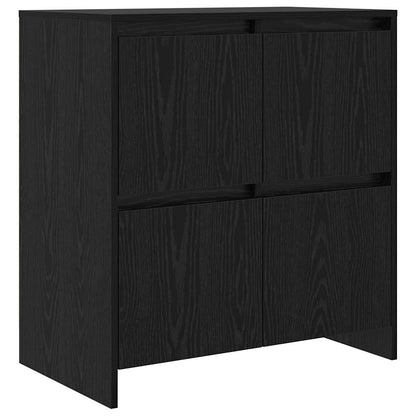 Sideboards 2 pcs Schwarz Eichen-Optik 70 x 41 x 75 cm