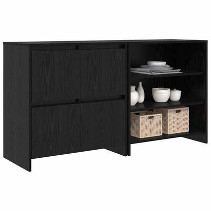 Sideboards 2 pcs Schwarz Eichen-Optik 70 x 41 x 75 cm