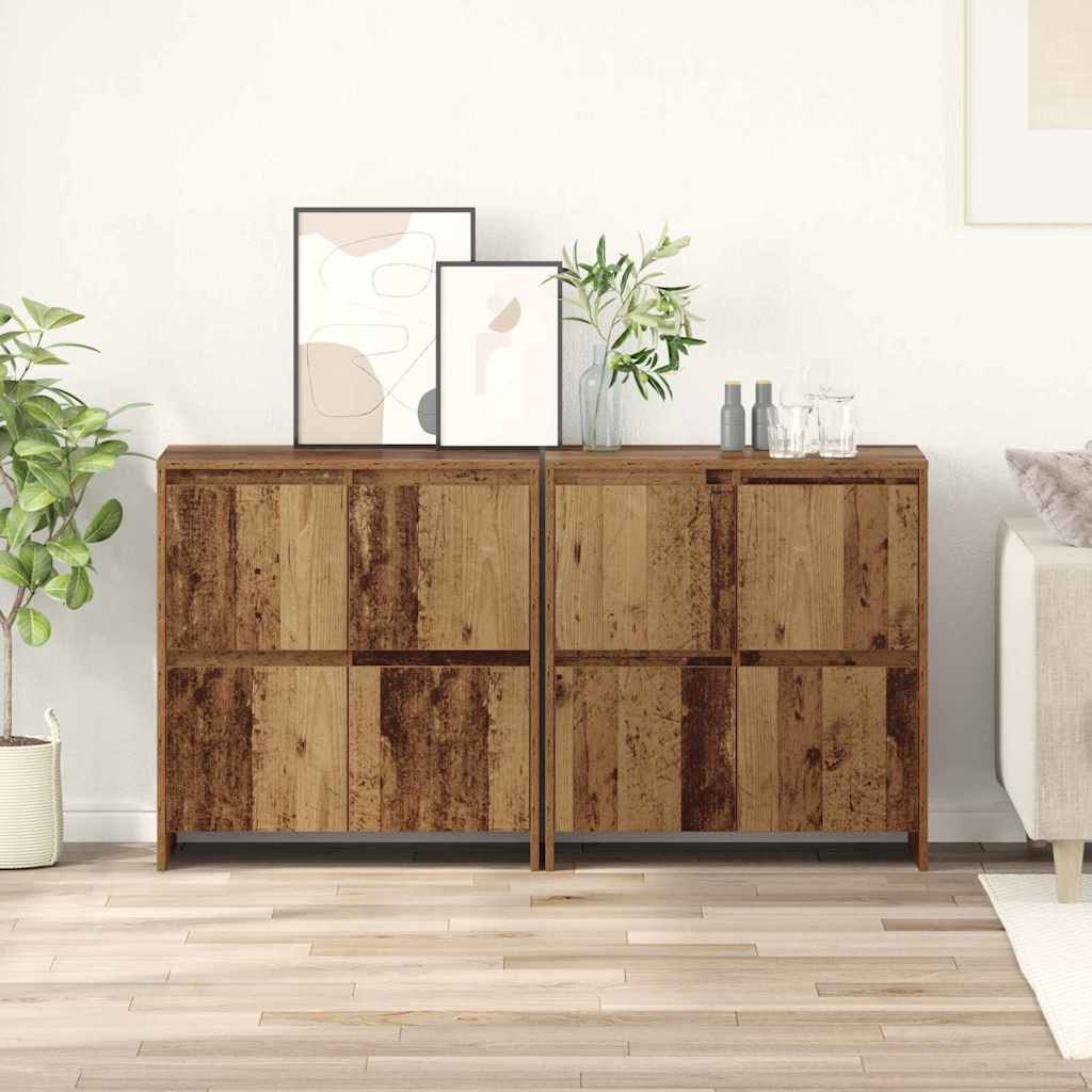 Sideboards 2 pcs Altholz 70 x 41 x 75 cm Holzwerkstoff