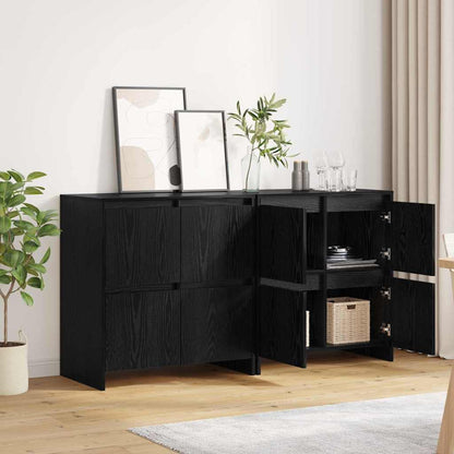Sideboards 2 pcs Schwarz Eichen-Optik 70 x 41 x 75 cm