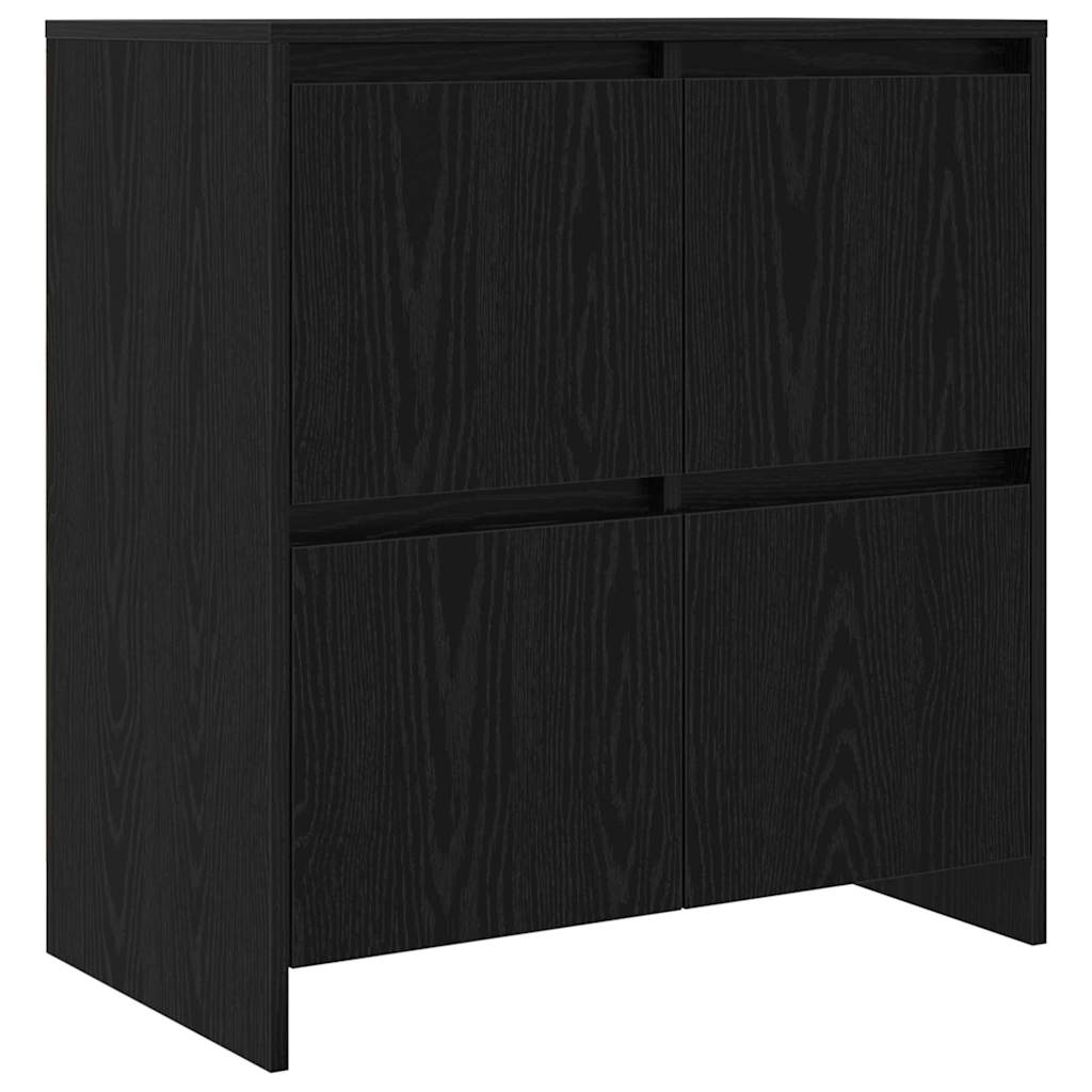 Sideboards 2 pcs Schwarz Eichen-Optik 70 x 41 x 75 cm