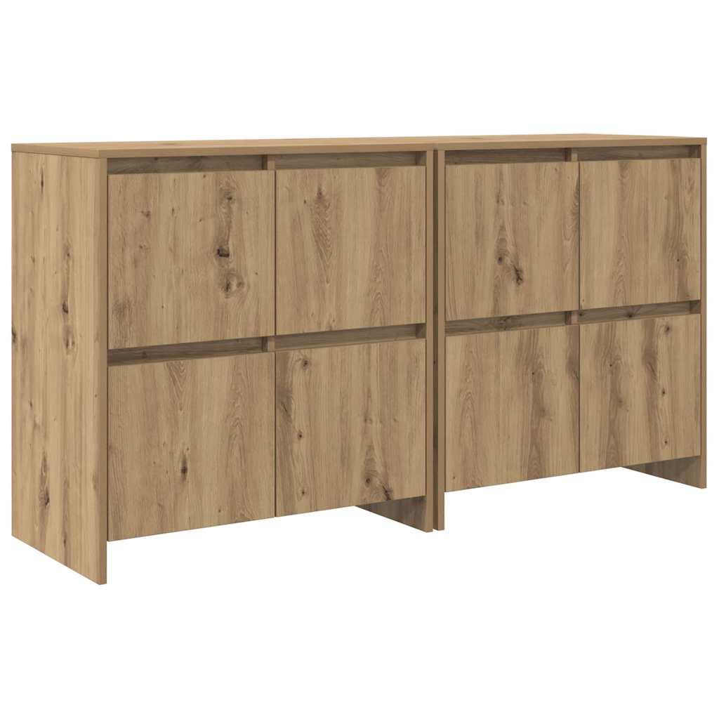 Sideboards 2 pcs Artisan-Eiche 70 x 41 x 75 cm Holzwerkstoff