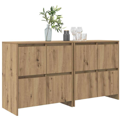 Sideboards 2 pcs Artisan-Eiche 70 x 41 x 75 cm Holzwerkstoff