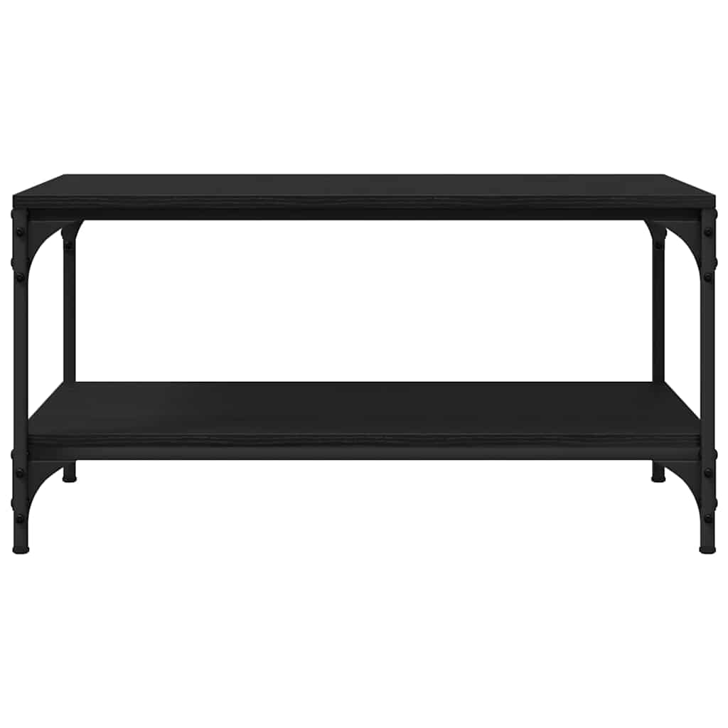 Couchtisch Schwarz Eichen-Optik 80 x 50 x 40 cm Holzwerkstoff