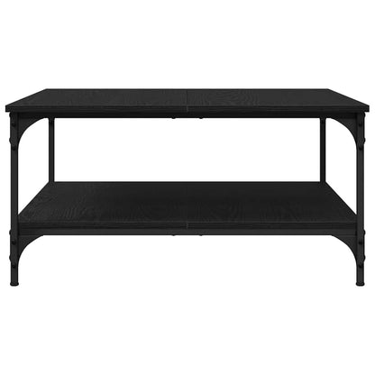 Couchtisch Schwarz Eichen-Optik 80 x 80 x 40 cm Holzwerkstoff