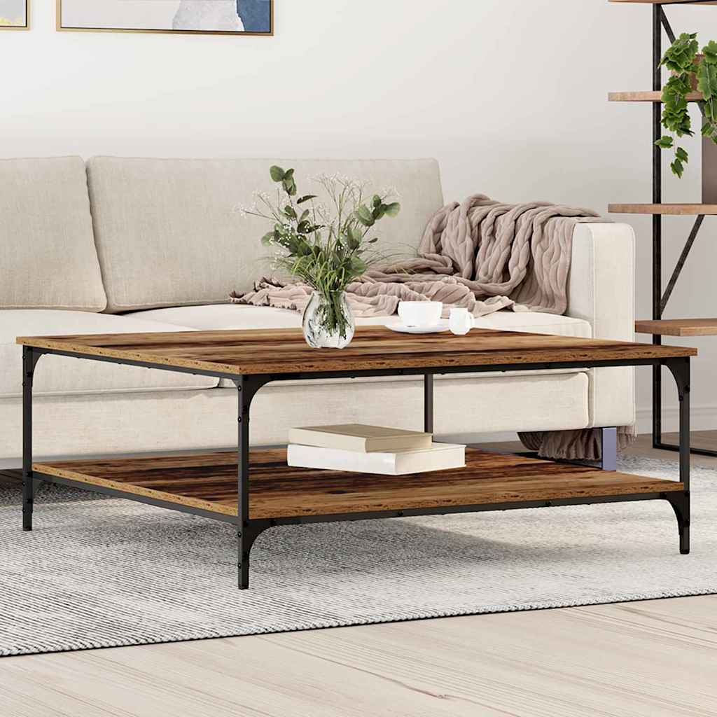 Couchtisch Altholz 100 x 100 x 40 cm Holzwerkstoff