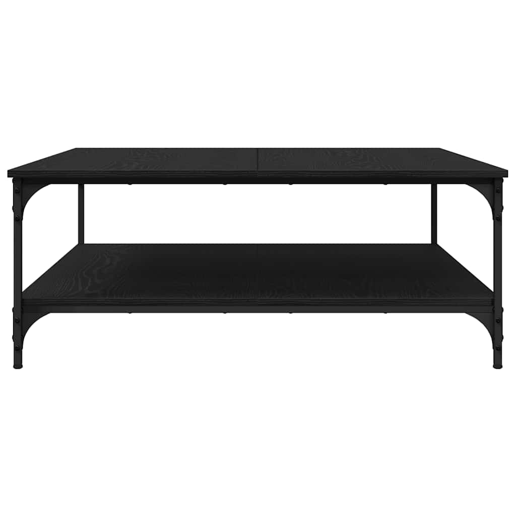 Couchtisch Schwarz Eichen-Optik 100 x 100 x 40 cm Holzwerkstoff