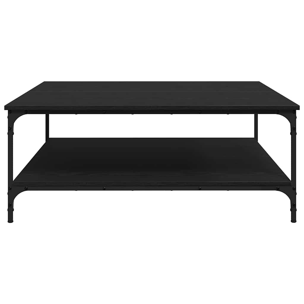 Couchtisch Schwarz Eichen-Optik 100 x 100 x 40 cm Holzwerkstoff