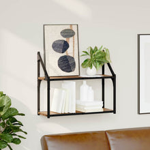 Wandregal mit Regal Altholz 60 x 21 x 51 cm Holzwerkstoff