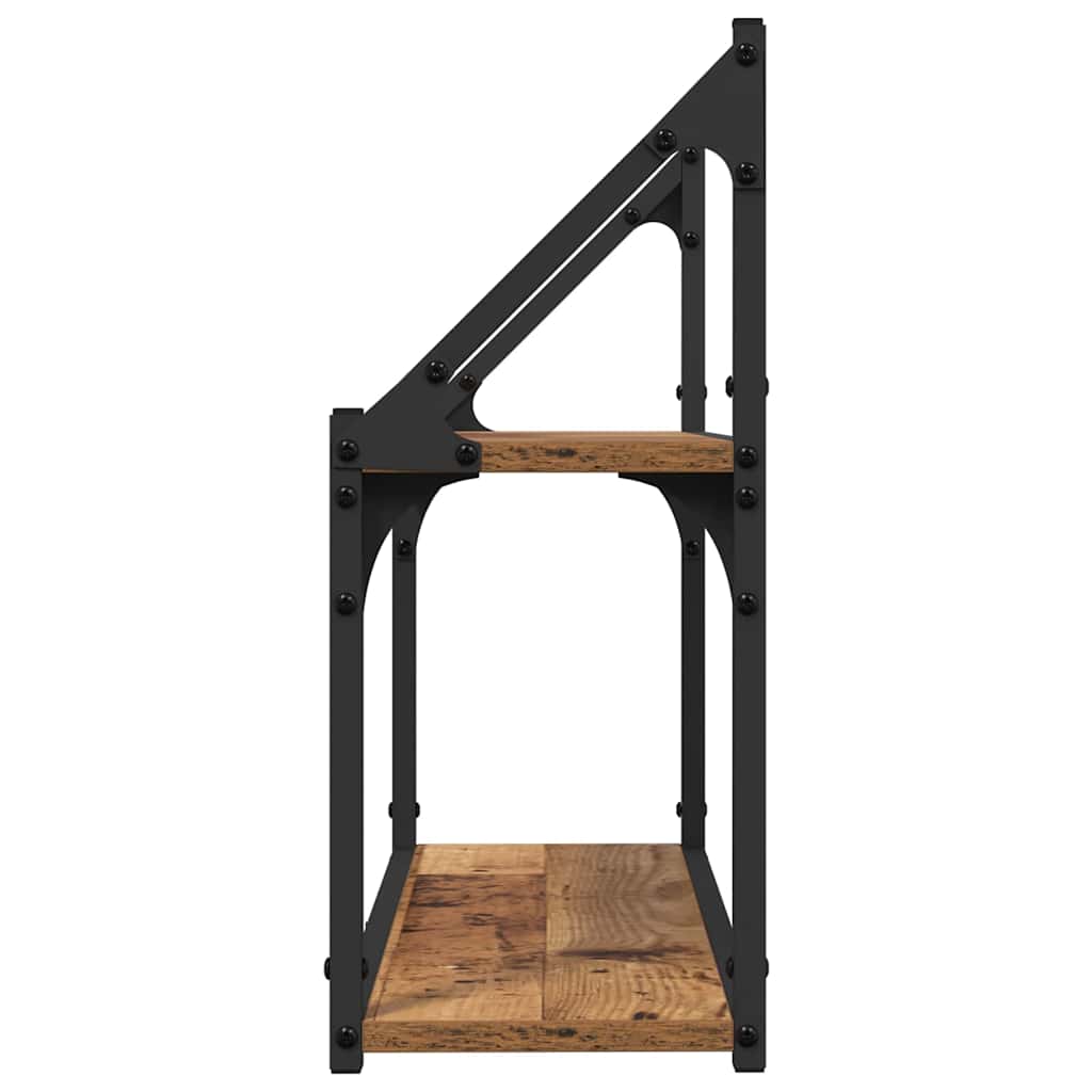 Wandregal mit Regal Altholz 60 x 21 x 51 cm Holzwerkstoff