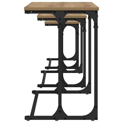 Nesting Couchtisch 3 pcs Artisan-Eiche 50,5 x 35 x 53 cm