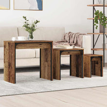 Nesting Couchtisch 3 pcs Altholz 60 x 35 x 56 cm Holzwerkstoff