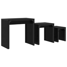 Nesting Couchtisch 3 pcs Schwarz Eichen-Optik 60 x 35 x 56 cm