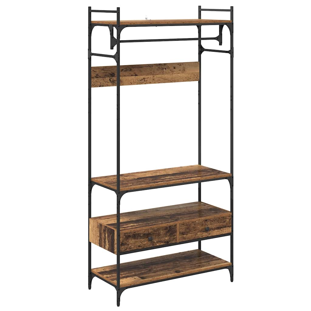 Kleiderschrank Altholz 89 x 39 x 184.5 cm Holzwerkstoff