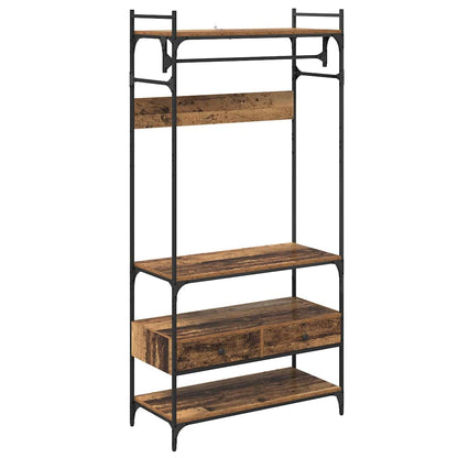 Kleiderschrank Altholz 89 x 39 x 184.5 cm Holzwerkstoff