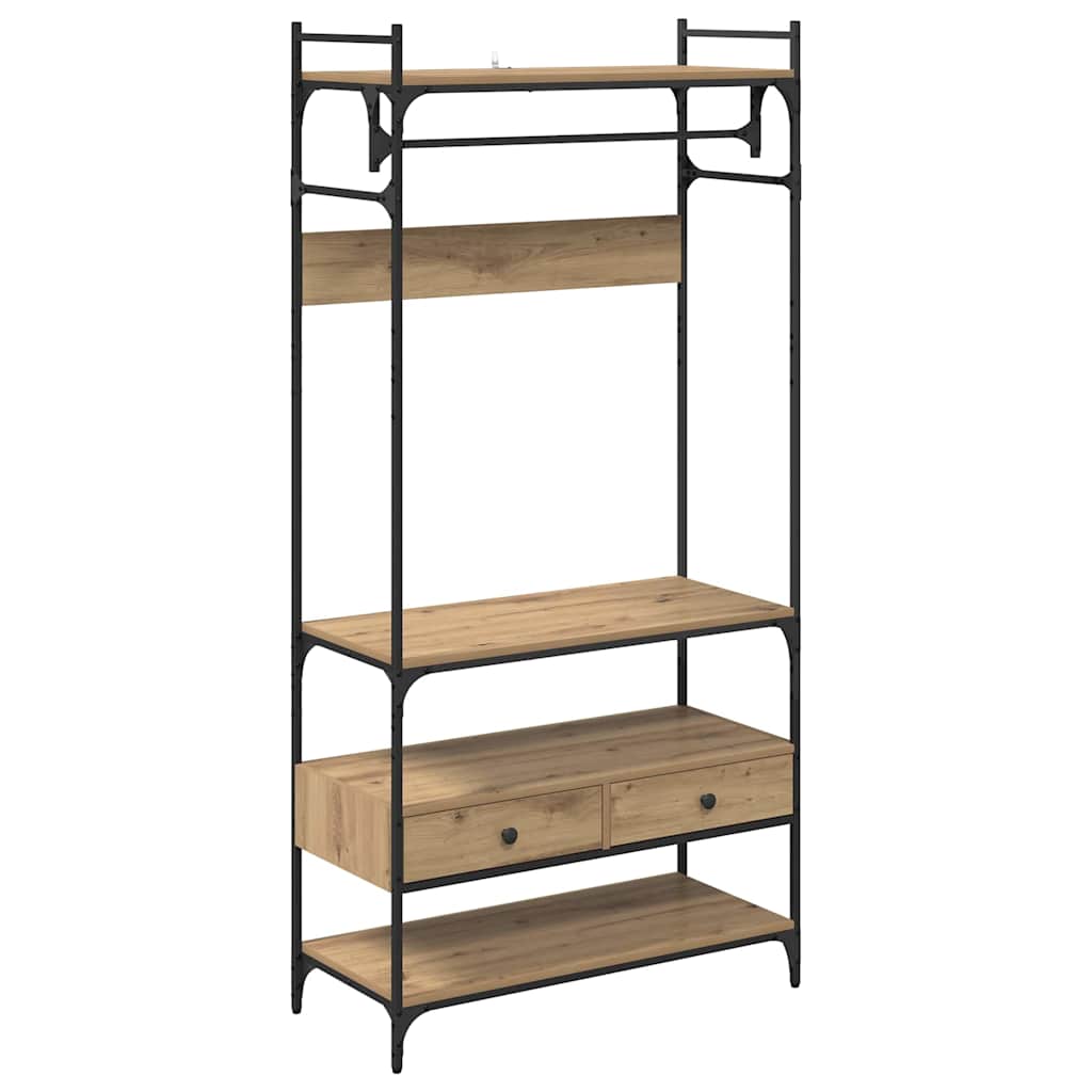 Kleiderschrank Artisan-Eiche 89 x 39 x 184.5 cm Holzwerkstoff