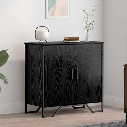 Sideboard Schwarz 78 x 35.5 x 74.5 cm Holzwerkstoff