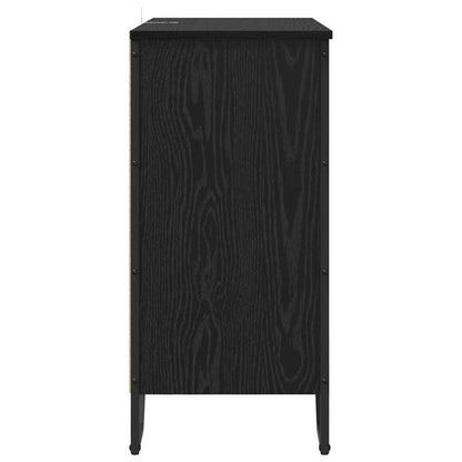 Sideboard Schwarz 78 x 35.5 x 74.5 cm Holzwerkstoff