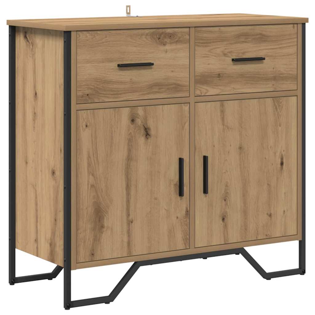 Sideboard Artisan-Eiche 79.5 x 35.5 x 74.5 cm Holzwerkstoff