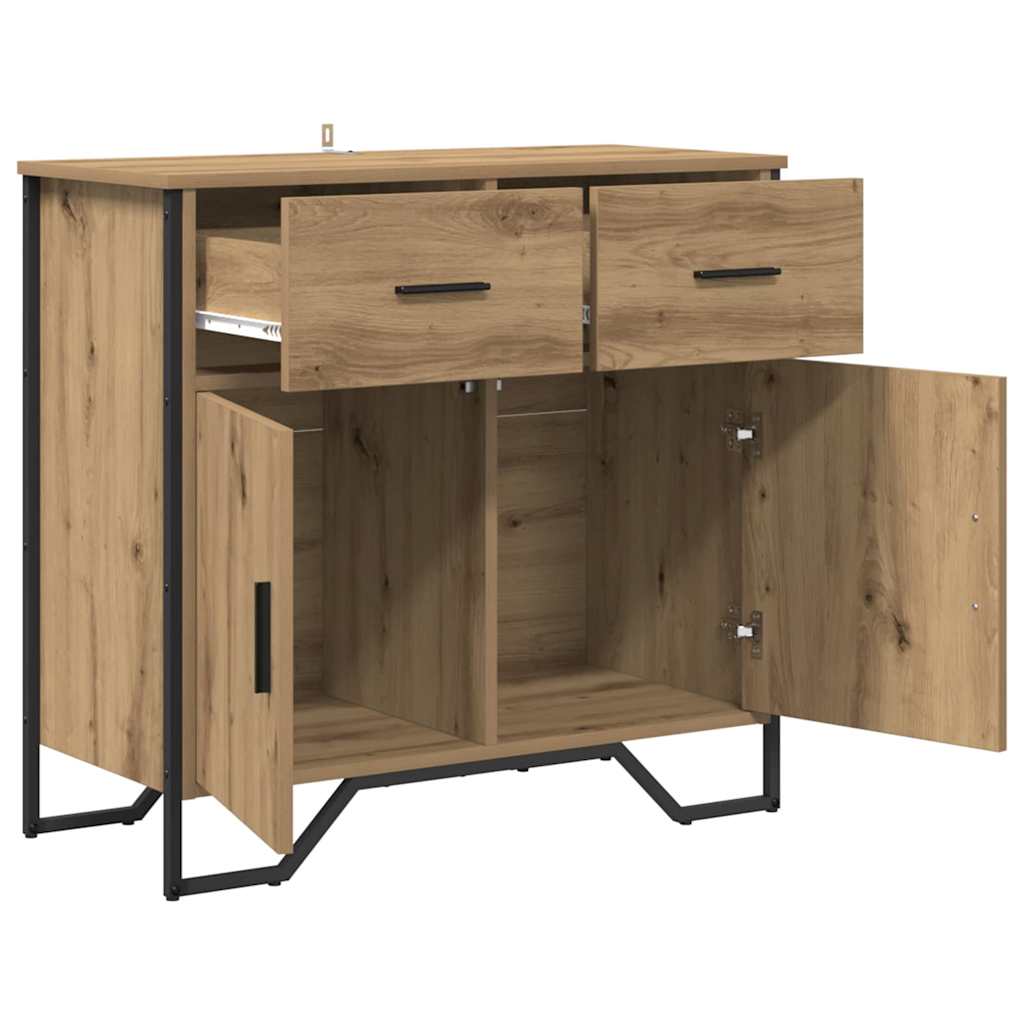 Sideboard Artisan-Eiche 79.5 x 35.5 x 74.5 cm Holzwerkstoff