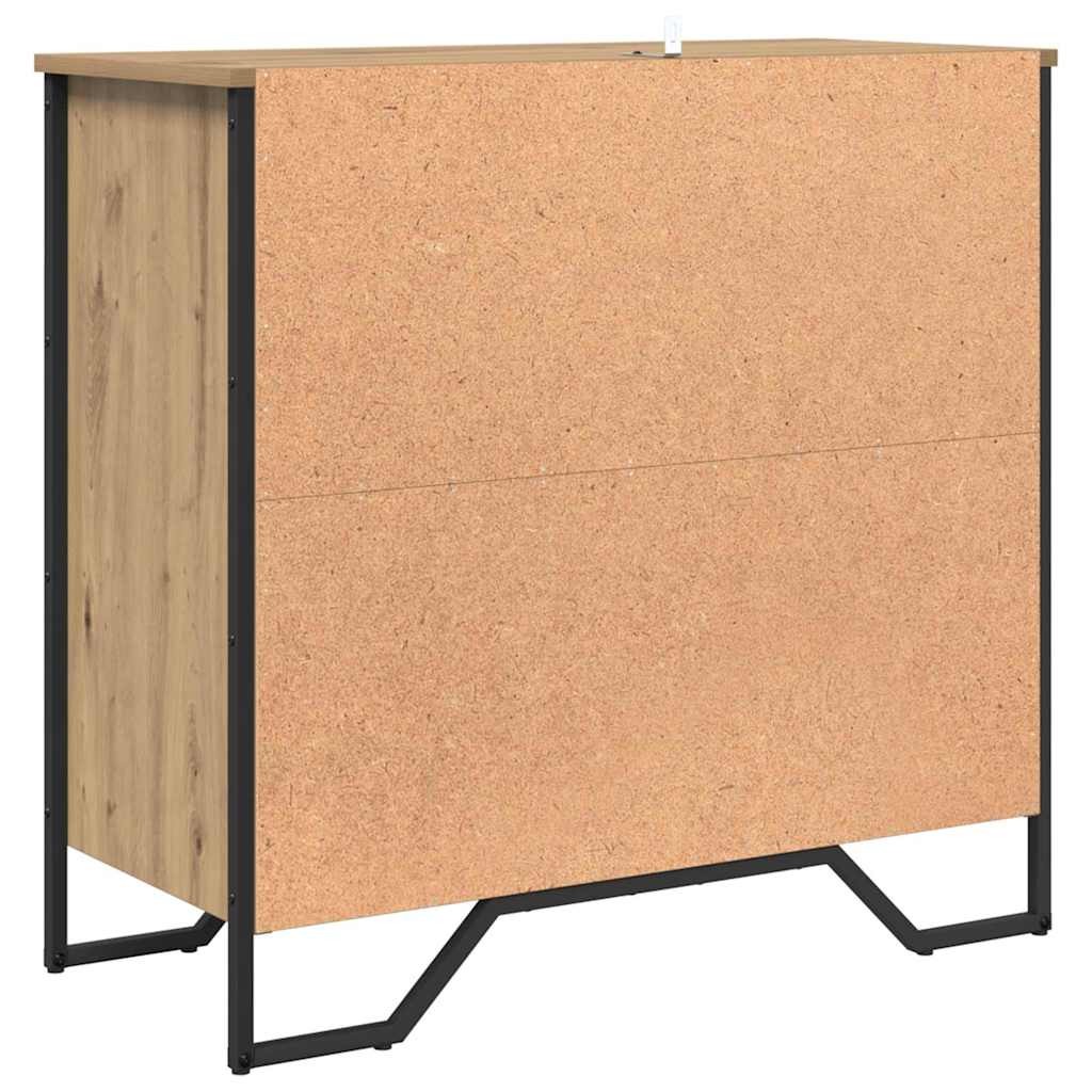 Sideboard Artisan-Eiche 79.5 x 35.5 x 74.5 cm Holzwerkstoff