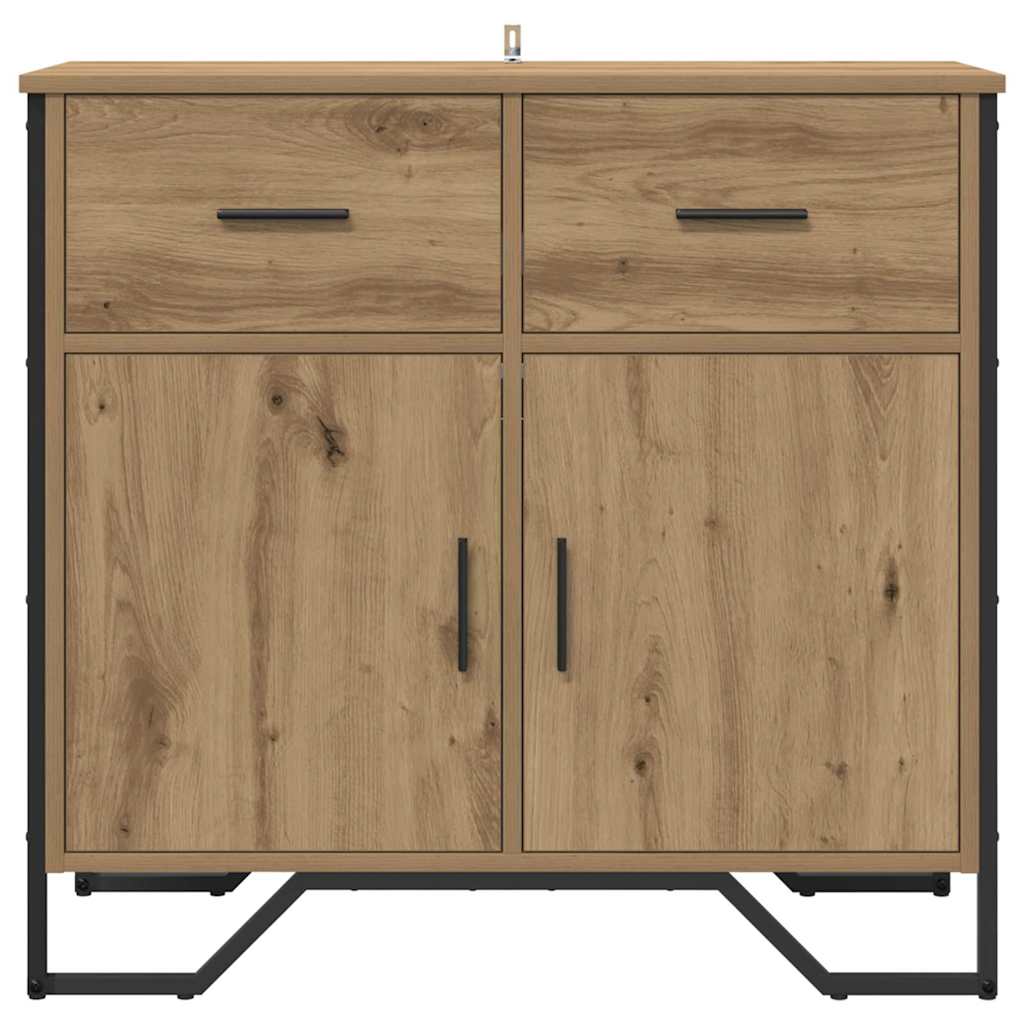 Sideboard Artisan-Eiche 79.5 x 35.5 x 74.5 cm Holzwerkstoff