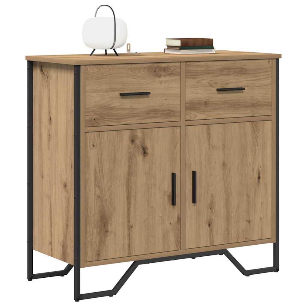 Sideboard Artisan-Eiche 79.5 x 35.5 x 74.5 cm Holzwerkstoff