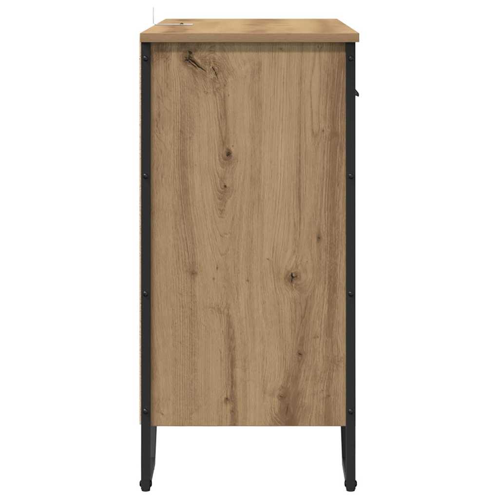 Sideboard Artisan-Eiche 79.5 x 35.5 x 74.5 cm Holzwerkstoff