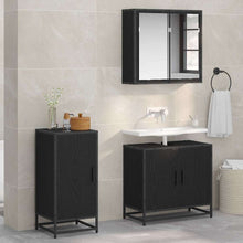 Sideboard Schwarz Eichen-Optik 35 x 35,5 x 76 cm Holzwerkstoff