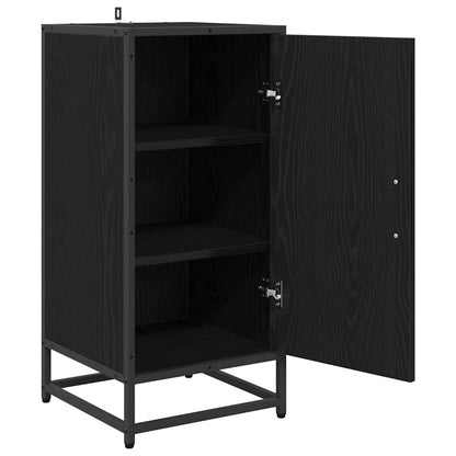 Sideboard Schwarz Eichen-Optik 35 x 35,5 x 76 cm Holzwerkstoff