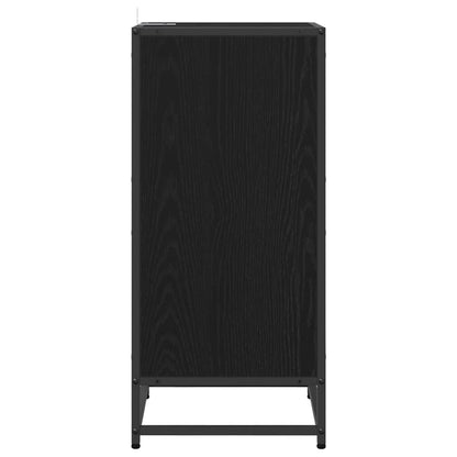 Sideboard Schwarz Eichen-Optik 35 x 35,5 x 76 cm Holzwerkstoff