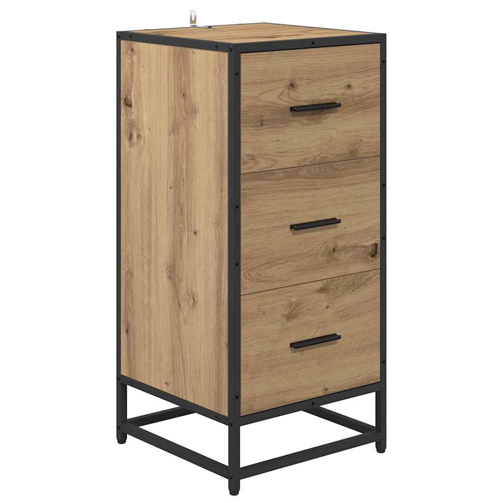 Sideboard Artisan-Eiche 35,5 x 35 x 76 cm Holzwerkstoff