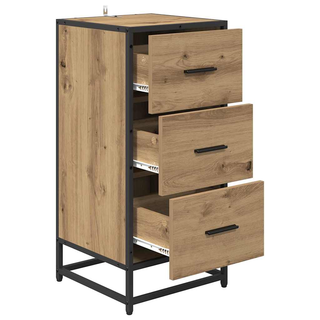 Sideboard Artisan-Eiche 35,5 x 35 x 76 cm Holzwerkstoff