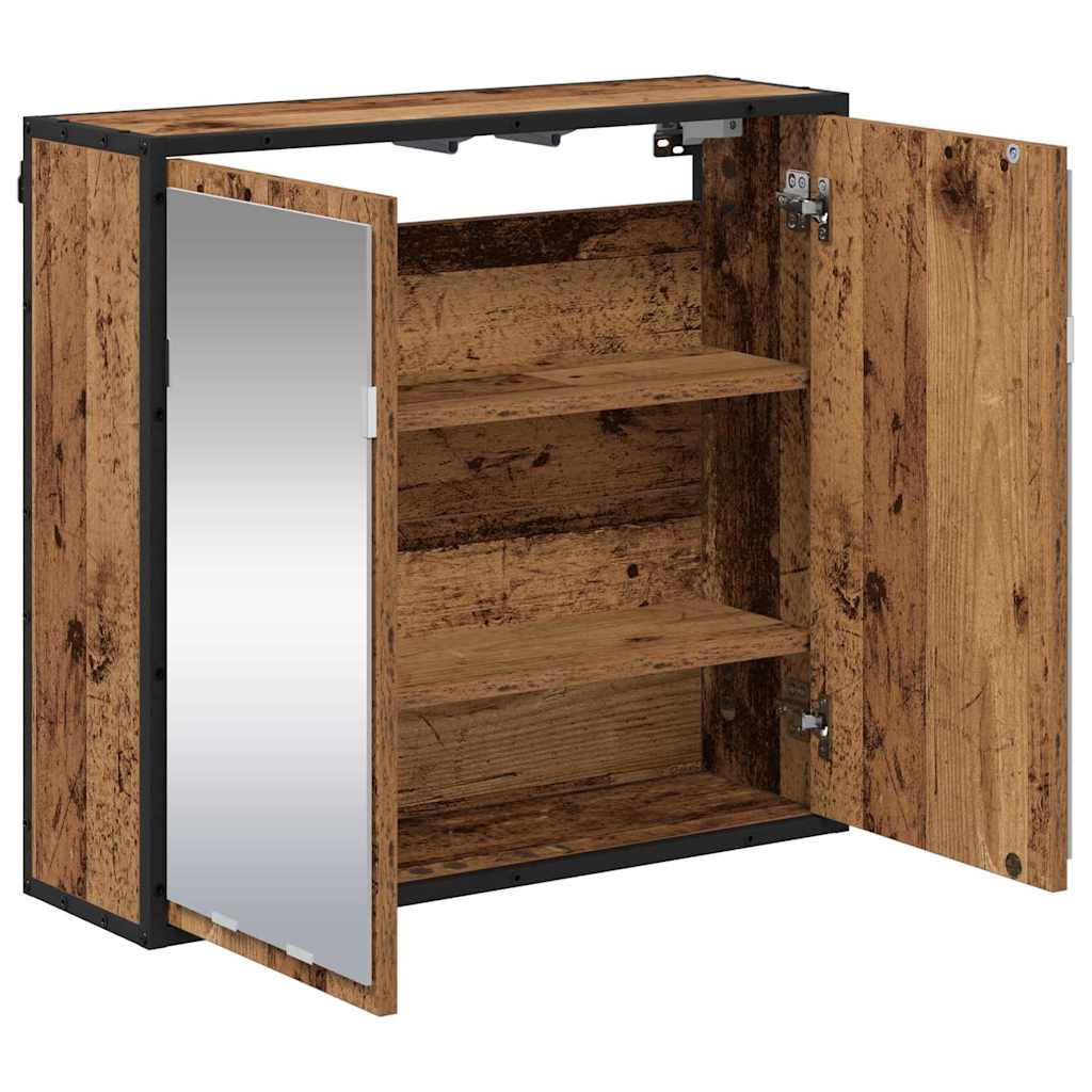 Badezimmer-Spiegelschrank Altholz 65 x 20 x 60 cm Holzwerkstoff