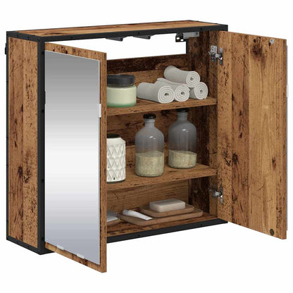 Badezimmer-Spiegelschrank Altholz 65 x 20 x 60 cm Holzwerkstoff