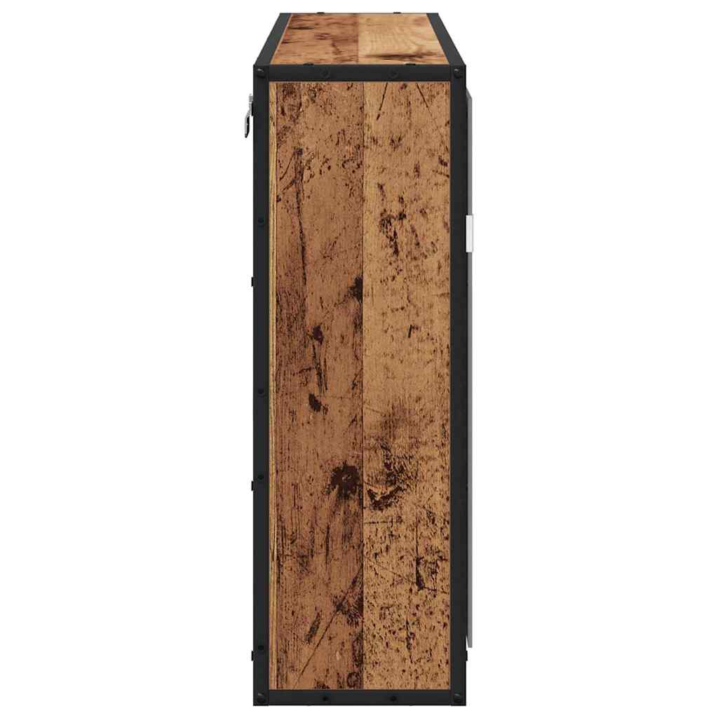 Badezimmer-Spiegelschrank Altholz 65 x 20 x 60 cm Holzwerkstoff