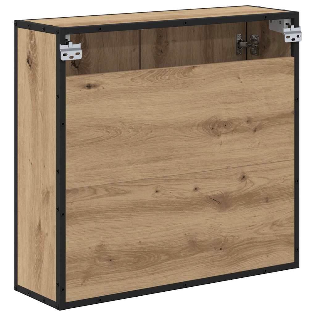 Badezimmer-Spiegelschrank mit Tür Artisan-Eiche 65 x 20 x 60 cm