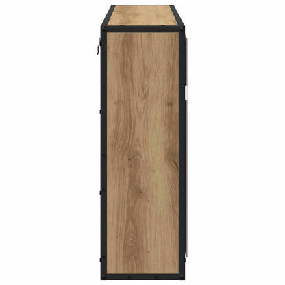 Badezimmer-Spiegelschrank mit Tür Artisan-Eiche 65 x 20 x 60 cm