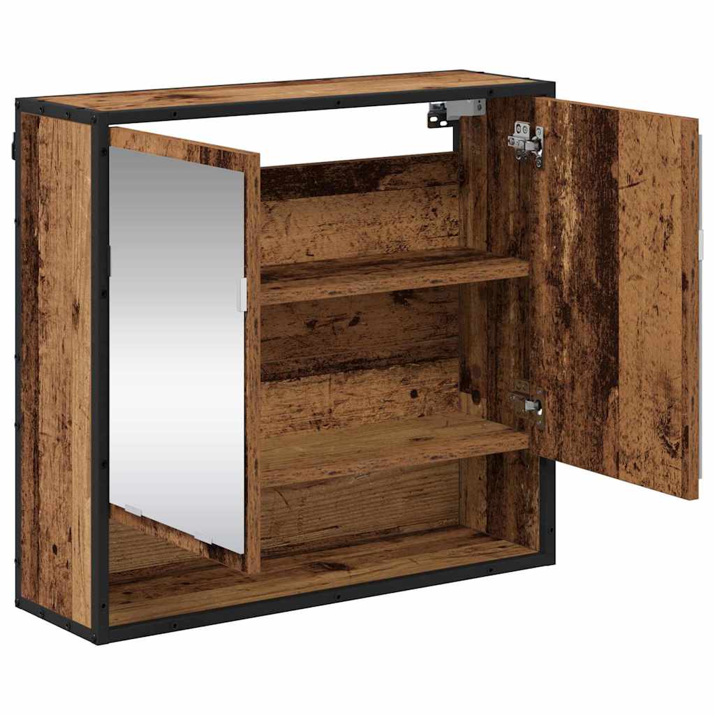 Badezimmer-Spiegelschrank Altholz 65 x 20 x 60 cm Holzwerkstoff