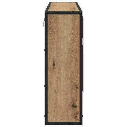 Badezimmer-Spiegelschrank mit Tür Artisan-Eiche 65 x 20 x 60 cm