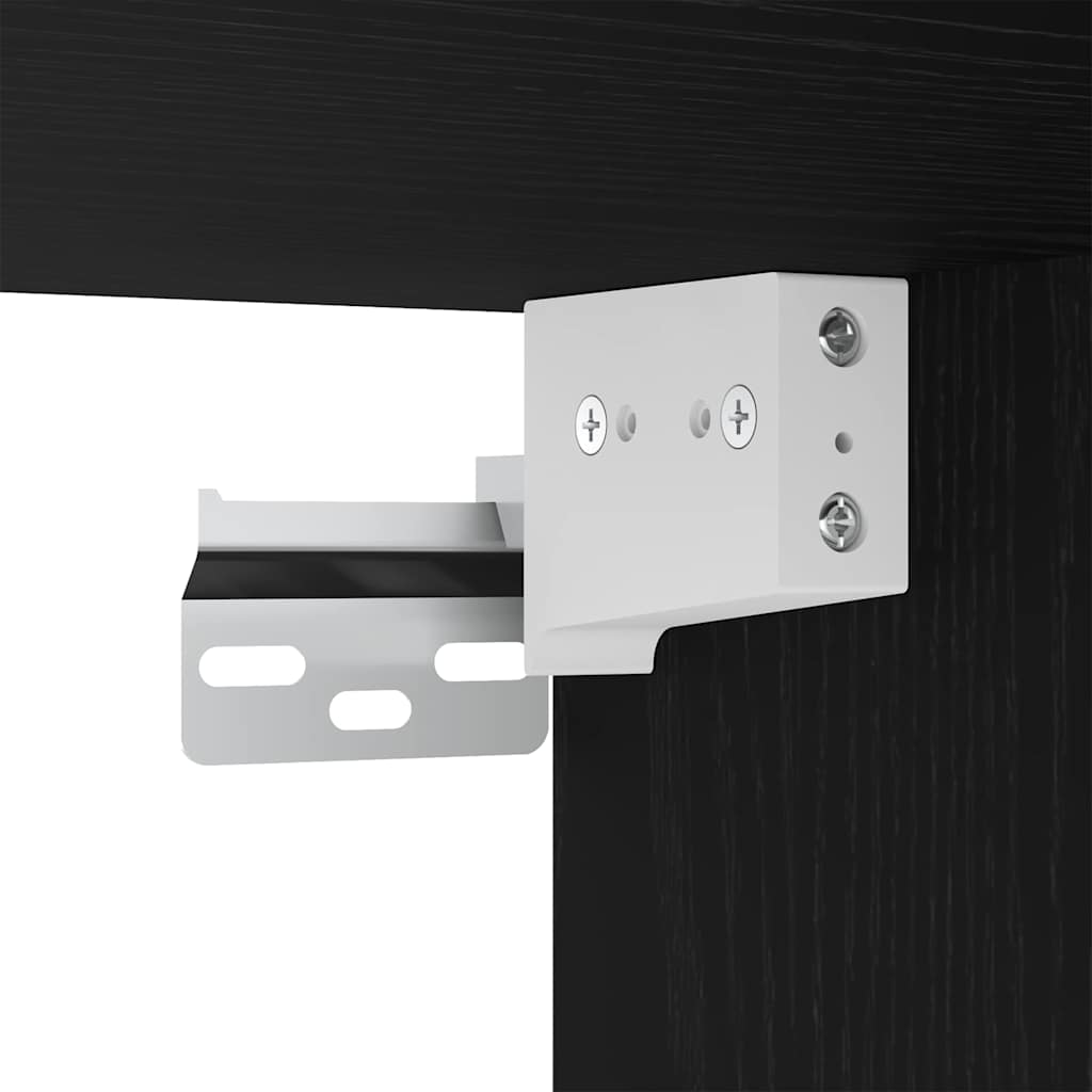 Badezimmer-Spiegelschrank Schwarz Eichen-Optik 65 x 20 x 60 cm