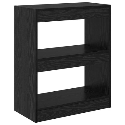 Bücherregal Schwarz Eichen-Optik 60 x 30 x 72 cm Holzwerkstoff