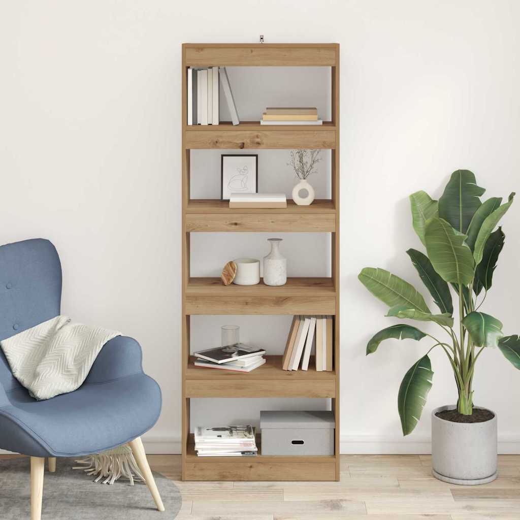 Bücherregal Artisan-Eiche 60 x 30 x 166 cm Holzwerkstoff