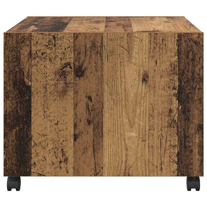Couchtisch mit Schubladen Altholz 55 x 55 x 45 cm Holzwerkstoff