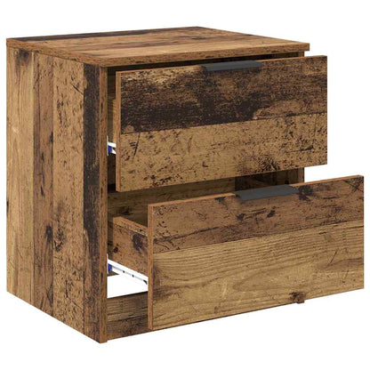 Nachttisch 2 pcs Altholz 45 x 39 x 50 cm Holzwerkstoff