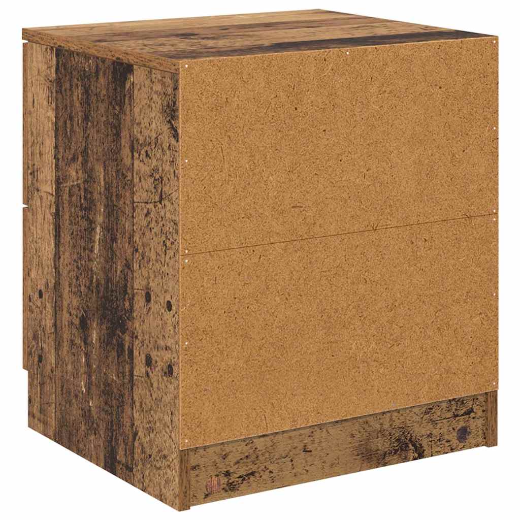 Nachttisch 2 pcs Altholz 45 x 39 x 50 cm Holzwerkstoff