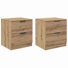 Nachttisch 2 pcs Artisan-Eiche 45 x 39 x 50 cm Holzwerkstoff