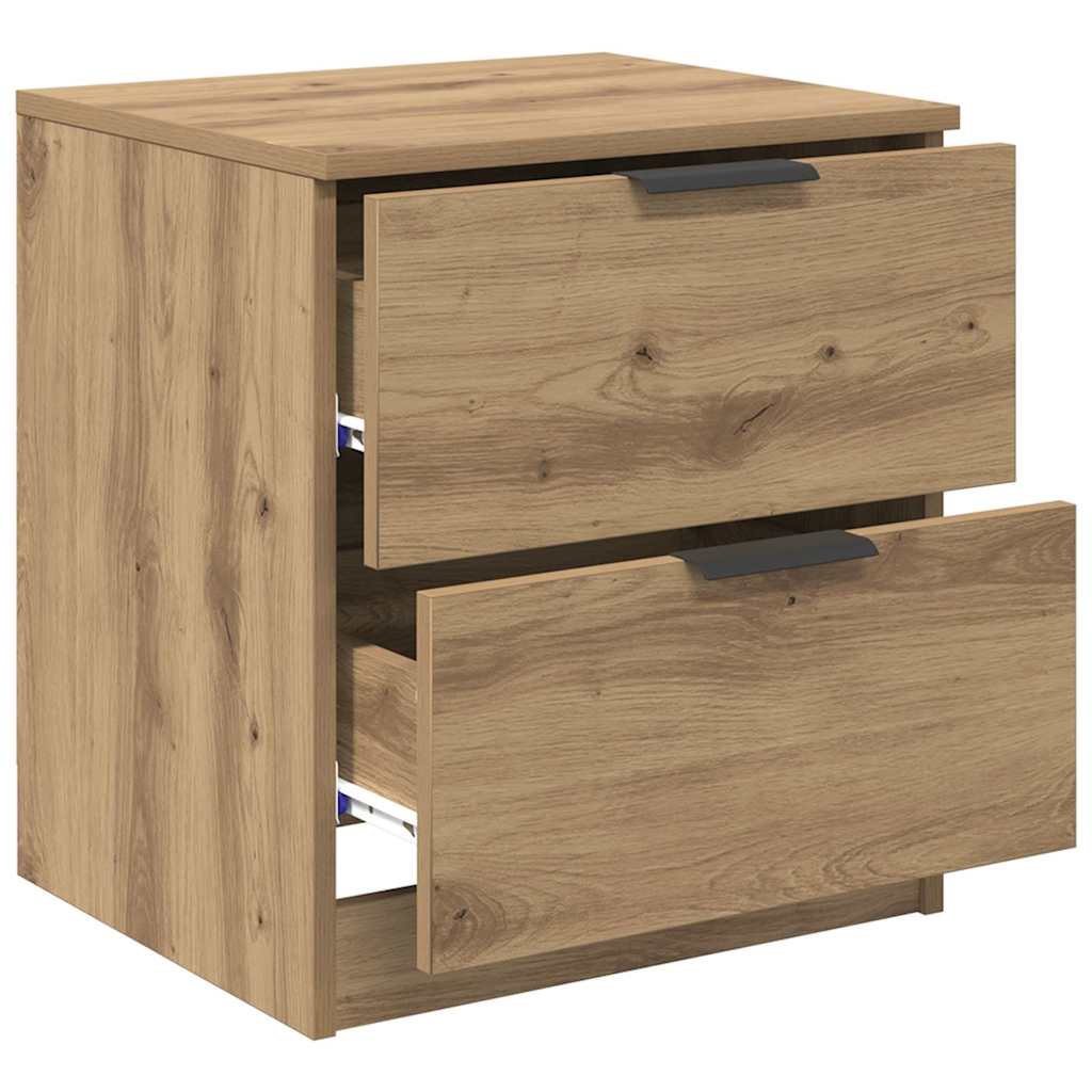 Nachttisch 2 pcs Artisan-Eiche 45 x 39 x 50 cm Holzwerkstoff