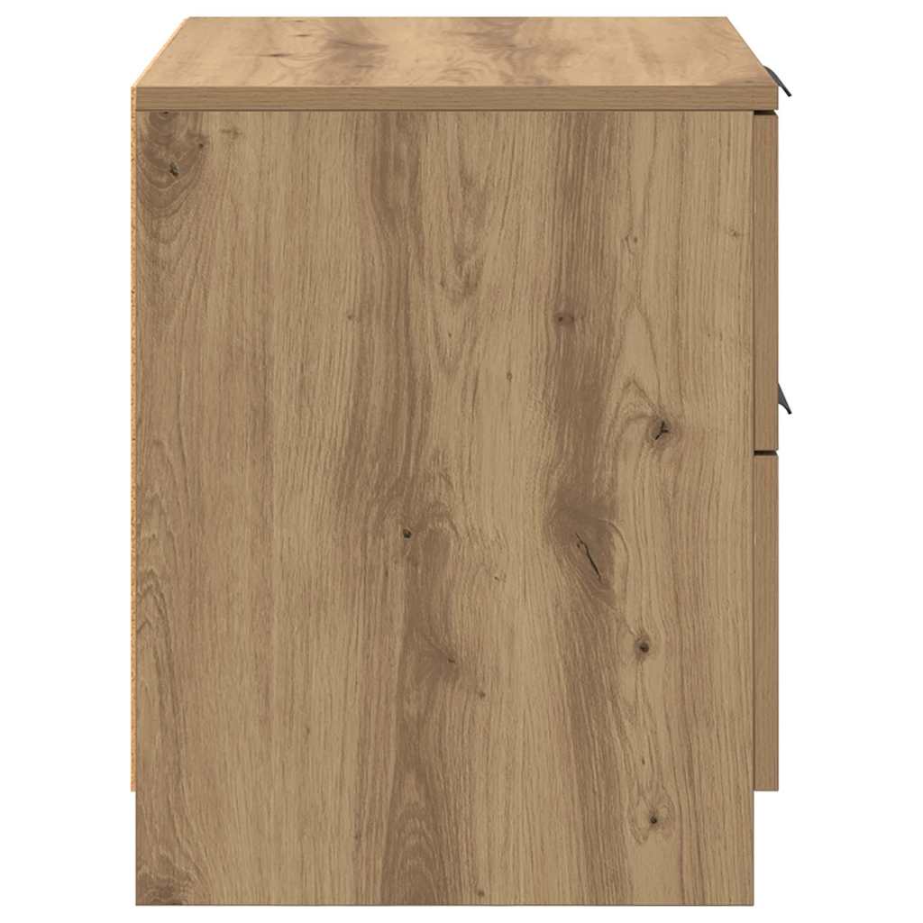 Nachttisch 2 pcs Artisan-Eiche 45 x 39 x 50 cm Holzwerkstoff